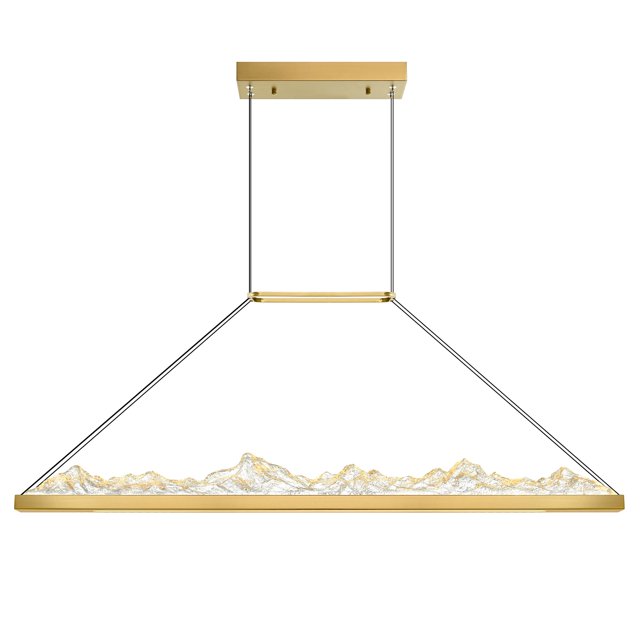 Himalayas Integrated LED Brass Chandelier