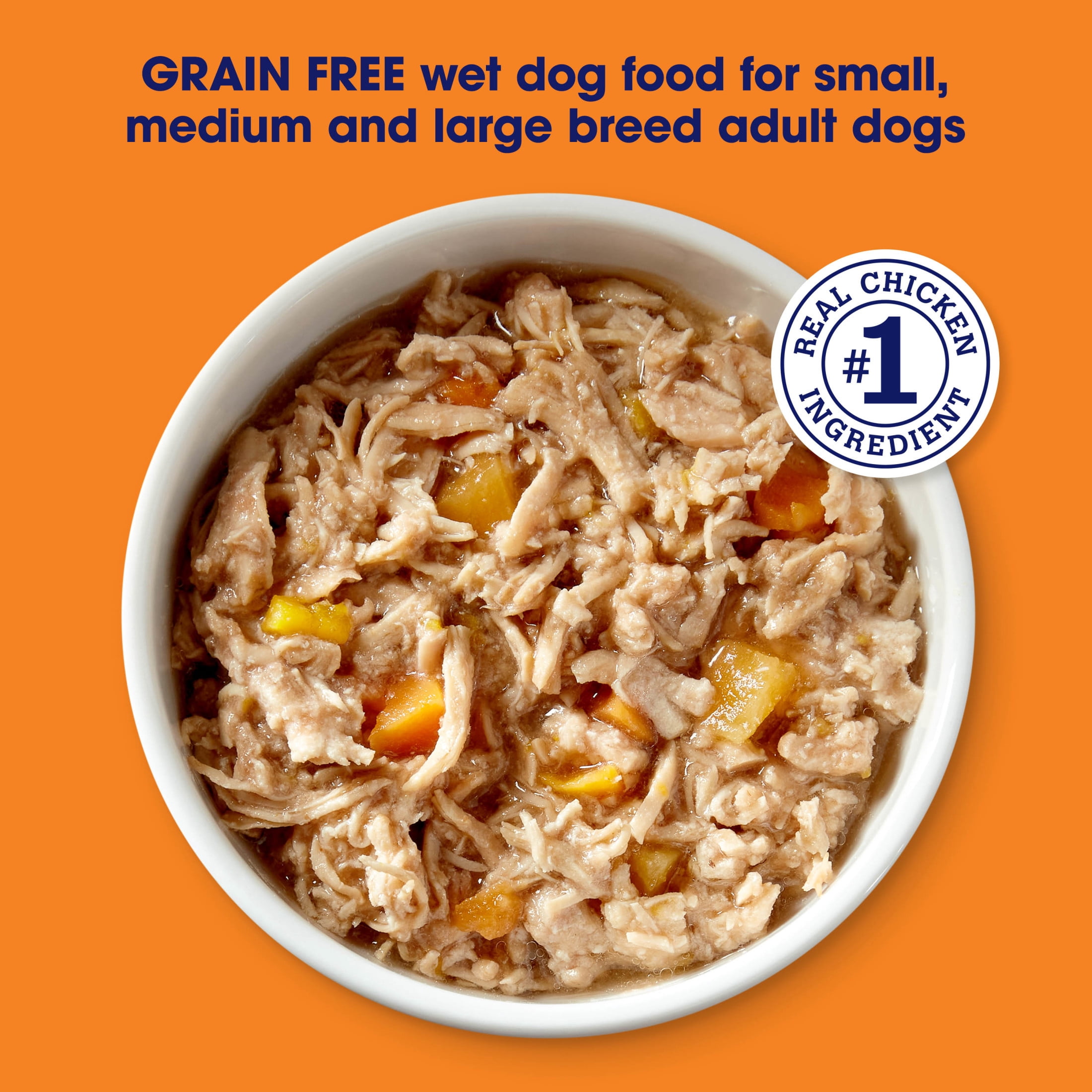 (6 pack) Nature's Recipe Grain Free Chicken Recipe in Savory Broth Wet Dog Food, 2.75 oz Cup