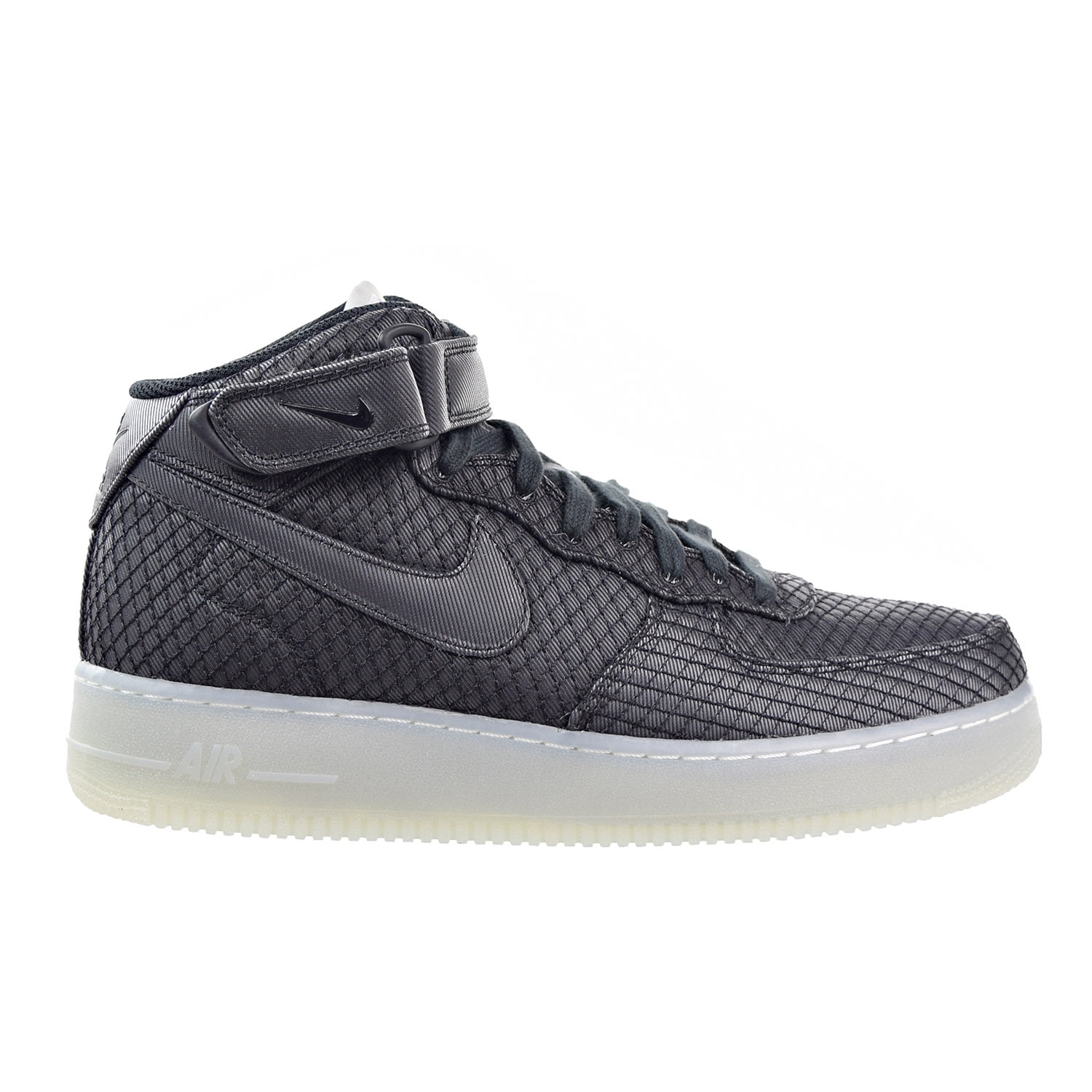 Nike Air Force 1 07 Mid LV8 Men's Shoe Black/White/Metallic Silver  804609-005