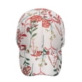 thumbnail image 6 of Fashion Mens Womens Floral Print Breathable Baseball Cap Duck Tongue Hat Sunshade Outdoor Beige, 6 of 9