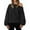 Black, variant on ManxiVoo Women's Drop Shoulder Oversized Sweatshirt Long Sleeve Loose Fit Casual Fall Pullover Top L Size Black