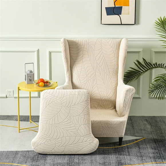 Ruiboury Made With Polyester Wing Chair Cover Add Elegance And Durability To Wingback Winered