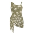 thumbnail image 6 of Tutolipy Palm Tree Pattern Girls One Piece Swimsuit, Quick Dry Lightweight Girls' One Piece Swimsuit with Cover Up for Swimwear 9-10 Years Old, 6 of 10