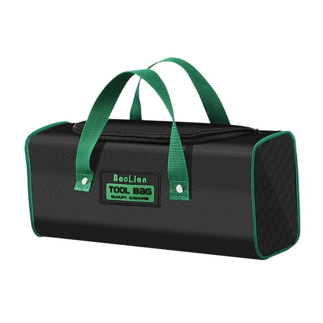 Bolsa de Herramientas Perfecl para Electricistas de Tela Oxford Organizador Portátil Doble Capa