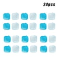 thumbnail image 2 of CMYYNNA 24 Pack Reusable Ice Cubes for Drinks, BPA-Free Ice Packs for Lunch Boxes, Coolers, Refreezable Plastic Ice Cubes Without Diluting Drinks for Party Hosts & Outdoor Ice Baths Enthusiasts, 2 of 7