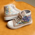 thumbnail image 5 of Kushyshoo Angel Unicorn Toddler High Top Girls Sneakers Kids Walking Shoes 12M, 5 of 7