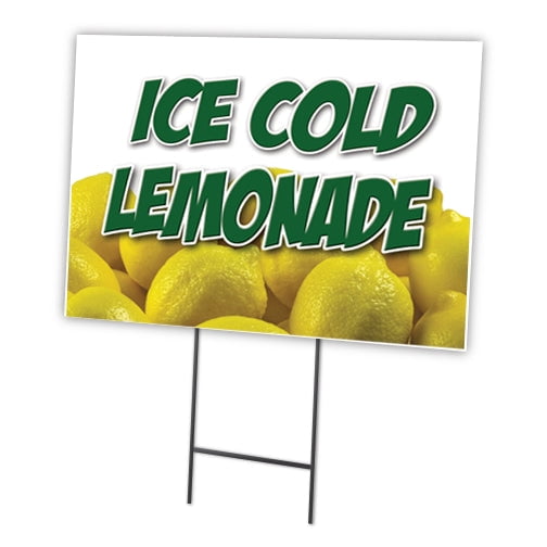 SignMission C-1216-DS-Lemonade 1 12 x 16 in. Yard Sign & Stake - Lemonade 1