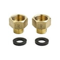 thumbnail image 5 of 2Pcs Brass Hex Bushing Reducing Connector 1 Inch Female X 1/2 Inch Male Thread Industrial Pipe Connecting And Converting, 5 of 5