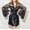 Black, variant on ALLLIST Silver Lace Robes for Women Shorts 2 Piece Silk Robe Set Long Sleeve Plain Comfy Bathrobe Ladie's Robes