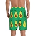 thumbnail image 4 of Lsque Cartoon Fruit 1 Mens Sleep Pajama Shorts,Short Pajama Pants, Cotton Ultra-Soft Knit-Large, 4 of 9