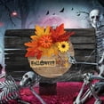 thumbnail image 1 of Door Hanging Decoration Door Decoration  Bow Maple Leaf Pumpkin Wall Hanging – Hand Crafted Festive Ornament For Creative Scene Setting And Door Sign A One Size, 1 of 8