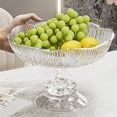 thumbnail image 4 of Modern Plastic Fruit Bowl for Kitchen Counter, Acrylic Fruit Holder Stand, Elegant Storage for Fruits Vegetables Snacks & Home Decor, 1 Pcs, 9.8x4.3", 4 of 9