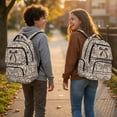 thumbnail image 2 of XYZCANDO Camo Bow Print 4Pcs Kids Backpack Set with Portable Lunch Bag Multifunctional Pencil Case Water Bottle Carrier with Compartments for Middle School Boys, 2 of 7