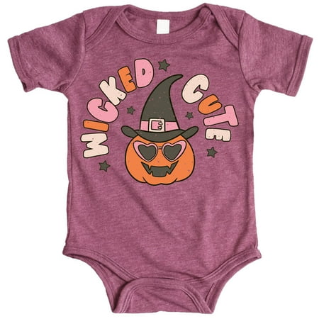 

Wicked Cute Pumpkin Shirts and Bodysuits for Infant Baby and Toddler Girls Vintage Burgundy Bodysuit 18 Months