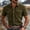 Army Green, variant on Men's Corduroy Shirts Trucker Cowboy Casual Western Shirt Short Sleeve Button Down Shacket Jackets with 2 Flap Pocket Size 3XL Navy