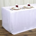 thumbnail image 5 of LinenTablecloth 6 ft. Fitted Polyester Tablecloth (4, Ivory), 5 of 10
