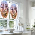 thumbnail image 2 of LALILO Kitchen Curtains and Valances Set of 3 36" Watercolor Window Treatment Tiers for Window Decor, 2 of 5