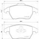 thumbnail image 2 of BALATAS BAJOS METALES A1 2011 al 2018 AUDI 1.4L L4 Delanteras BREMBO ., 2 of 5