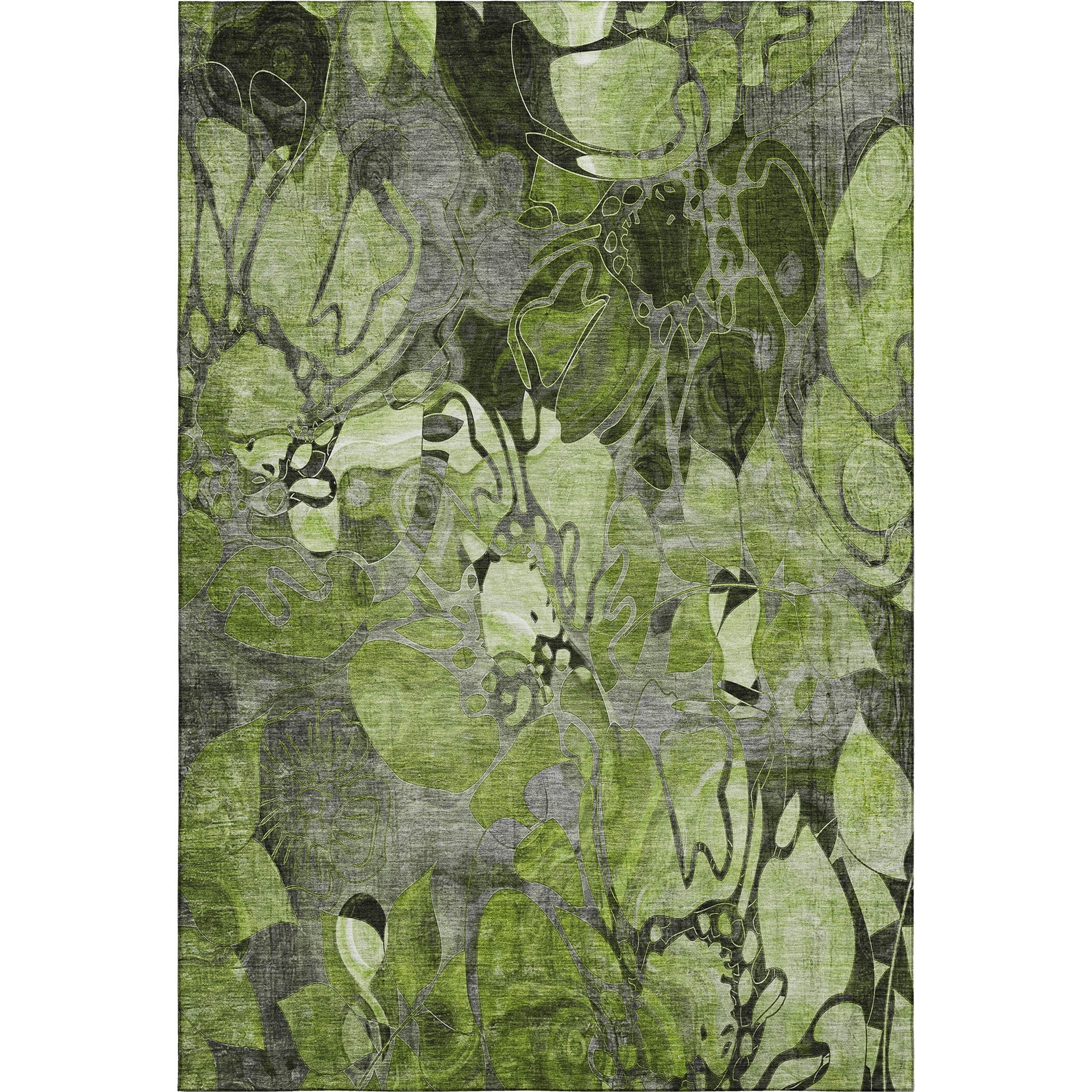 Addison Rugs Mayfield Washable Transitional Floral Fern Rectangle Rug, 10' x 14'