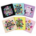 thumbnail image 1 of Inkdotpot Set of 6 Drink Coasters DecorativeNon,SlipCork Base4-inch Square PrintedCoastersEasy Clean- feminist quotes, 1 of 8