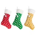 thumbnail image 1 of 3Pack Festival Stockings, Faux Fur Sequin Snowflake Festival Stockings, 1 of 1