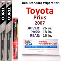 2007 Toyota Prius Wiper Blades (Set of 3) w/Rear Wiper