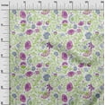 thumbnail image 2 of oneOone Silk Tabby Off White Fabric Leaves & Flower Floral Craft Projects Decor Fabric Printed By The Yard 42 Inch Wide, 2 of 4