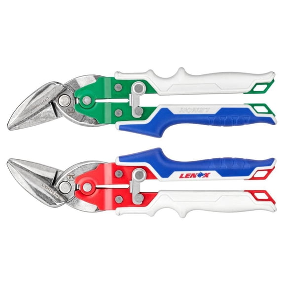 Lenox Offset Left And Right Cut Aviation Snips Combo