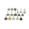 18 Pc Rotary Brush Set Assorted Cleaning Brushes Kit for Rotary Tools 1/8" Shank