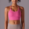 thumbnail image 3 of Women Fashion Solid Beauty Back Strap Sports Running Fitness Yoga Wear Sports Bra Underwear Sports Bra Cups Sports Bras Pack for Women Padded Bras for Women Womens Bras Comfortable Wide Band Large Bra, 3 of 4