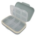 thumbnail image 2 of Organizador de pastillas portátil, contenedores de medicina, dispensador de tabletas, estuche protector de almacenamiento, 2 of 8