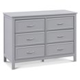 thumbnail image 3 of DaVinci Commode Double à 6 Tiroirs Charlie, Gris, 3 of 15
