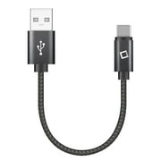 Cellet 4 inch USB Cable Compatible with iPhone 15 Pro - Mini Short High Power Fast Charging Sync USB-C to USB-A (Type-C to Type-A) Cable for iPhone 15 Pro - 4 inches
