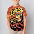 thumbnail image 6 of Cheetos T-Shirt for Boys And Girls, Funny Kids Short Sleeve Shirts, 3D Print Novelty Graphic Tee Shirt, Comfortable Breathable Fabric, 6 of 10