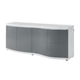 thumbnail image 2 of Global Furniture USA Buffet W/Led high Gloss Grey, 2 of 5