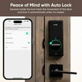 thumbnail image 4 of Restored Wyze Palm Lock, Smart Door Lock with Palm Vein Recognition, Keyless Entry Smart Locks for Front Door, Keypad, Auto Lock, Dual Battery, Wi-Fi, Works with Alexa & Google, IP53, Mechanical Key (Refurbished), 4 of 9
