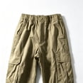 thumbnail image 6 of Men Loose Straight Cargo Casual Pants, Elastic Waist Breathable Outdoor Workout Pants S-XXL, 6 of 10