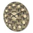 thumbnail image 3 of Designart 'Mimimal Monochrome Design I' Mid-Century Modern Wood Wall Clock, 3 of 5