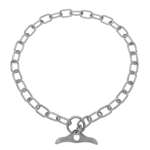 Herm Sprenger Chrome Plated Steel Fur Saver Dog Collar with Medium