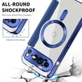 thumbnail image 6 of For Google Pixel 9 Pro XL Wallet Cell Cover, RFID Blocking, PU Leather,Compatible With MagSafe , With Flip Cover Multi-Card Slots Pocket, Ultra Thin Magneti Protective Cover,Dark blue, 6 of 8
