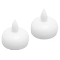 thumbnail image 3 of Miangastore 2pcs Waterproof Floating Candles LED Lights Candle Lamp for Wedding Party Decoration (White), 3 of 8
