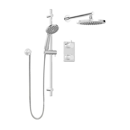 Belanger KIT-UNI140TSCP Rain Thermostatic Dual Function Complete Shower