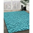 thumbnail image 3 of Ahgly Company Machine Washable Indoor Rectangle Transitional Dark Cyan Green Area Rugs, 4' x 6', 3 of 7