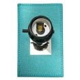 thumbnail image 6 of Lalia Home 21" Leather Modern Bedside Table Lamp with LED Bulb, Teal, 6 of 6