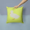 thumbnail image 2 of Carolines Treasures BB7683PW1414 Crested Duck Green Fabric Decorative Pillow, 14 x 14 in., 2 of 4