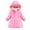 Pink, variant on KAUOD Girls Fleece-Lined Parka Coats Winter Padded Quilted Puffer Outwear Teen Kids Windproof Warm down Jackets with Pockets