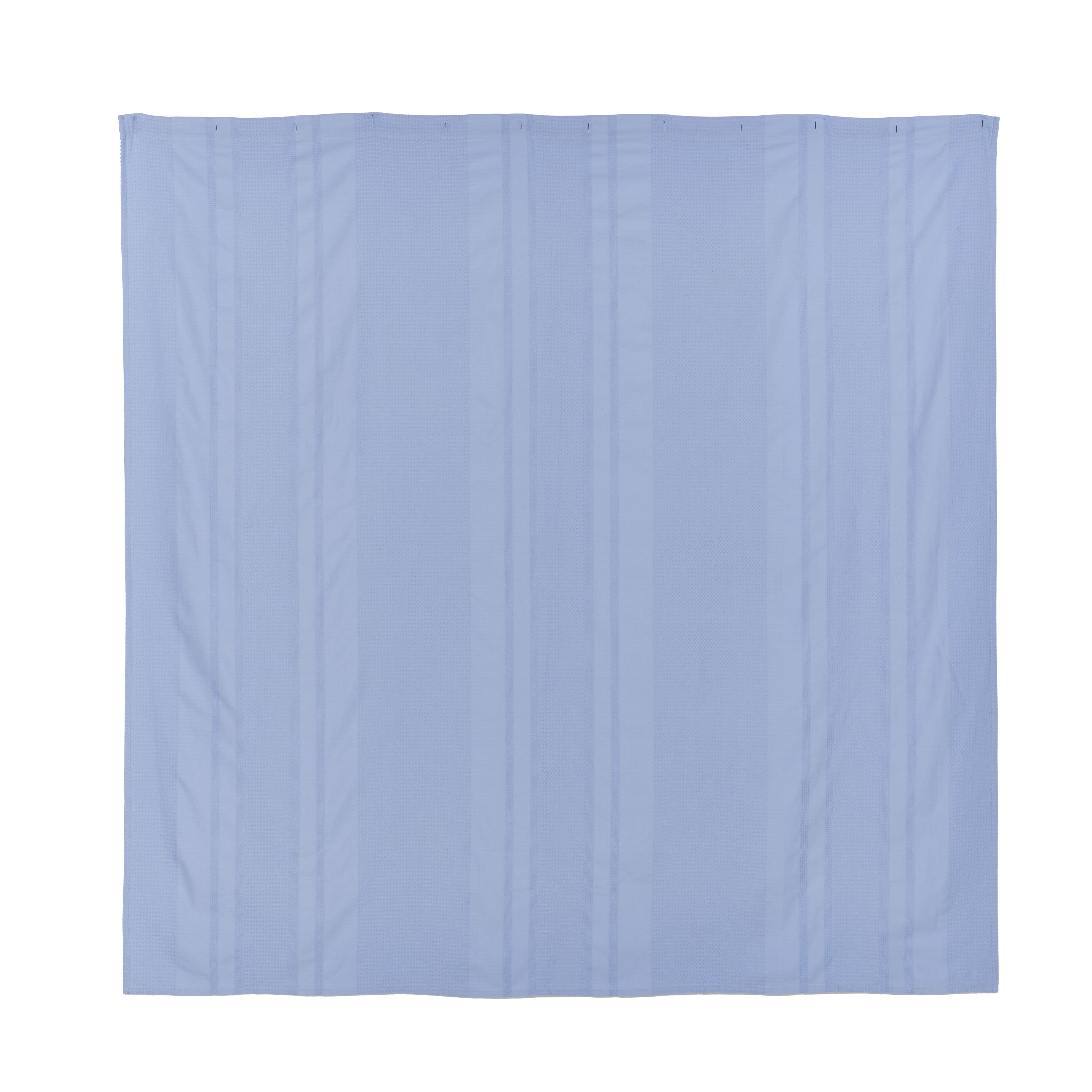 Better Homes & Gardens Blue Water Waffle Stripe Shower Curtain, 72 in x 72 in