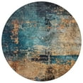 thumbnail image 2 of Addison Rugs Chantille Indoor/Outdoor Teal Washable Round Rug, 8' x 8', 2 of 5