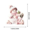 thumbnail image 4 of YIKA Snowman Letter Christmas Tree Holiday Decoration Pendant 2D Flat Acrylic Decoration, 4 of 5