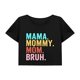 thumbnail image 1 of Camiseta informal con cuello redondo para mujer, top corto de verano, regalo de viaje a la playa para mujer SG, 1 of 7